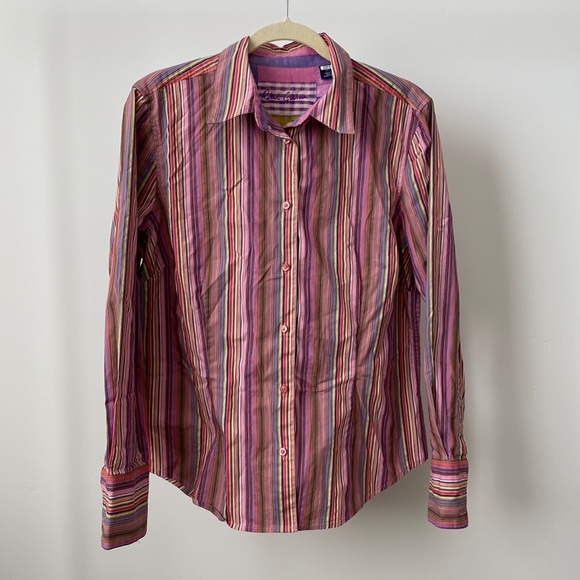 Robert Graham Colorful Striped Longsleeve Shirt Size: XL - Picture 1 of 4